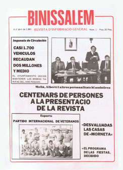 N&uacute;mero 1 - Publicat 4 d'Abril de 1981